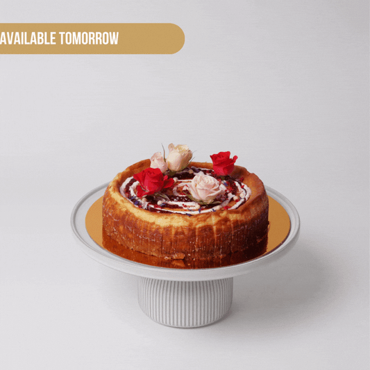 TOMORROW - White Chocolate Baked Cheesecake
