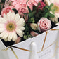 LUX BAG FLOWERS BOUQUET IN 'PINKS'