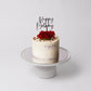 RED VELVET CAKE WITH HAPPY BIRTHDAY MIRROR CAKE TOPPER IN 2 DAYS