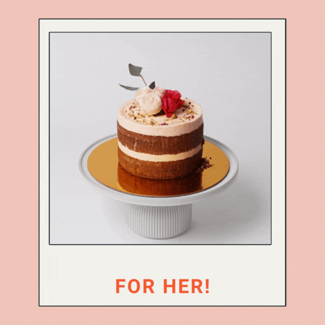 FOR HER #1 - PISTACHIO & ROSE CAKE