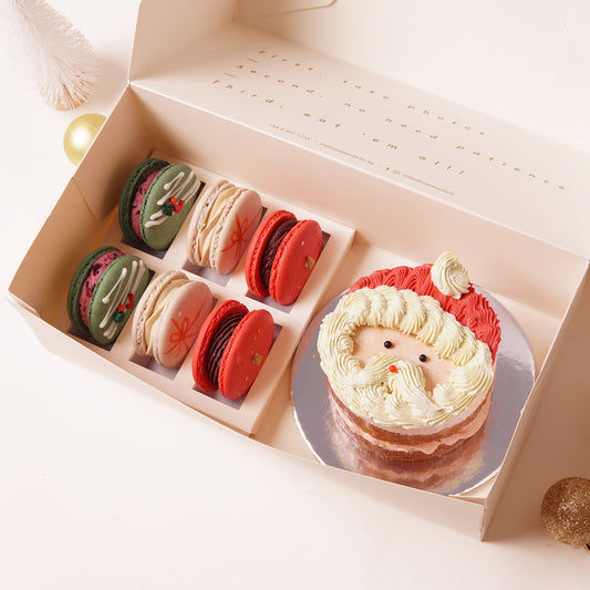 CHRISTMAS 'MACARONS x MINI CAKE COMBO' /IN-3-DAYS+/