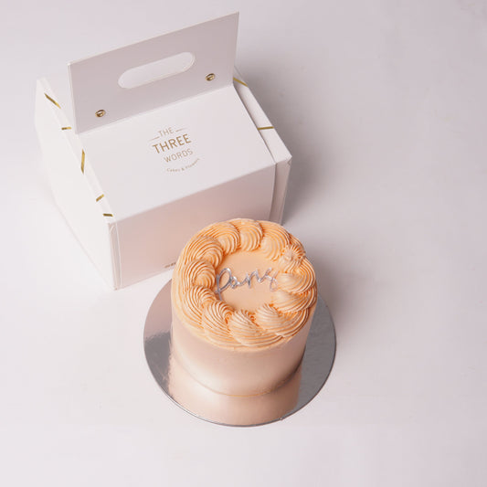 MINIMAL CAKE - Pastel Orange /In-2-Days/