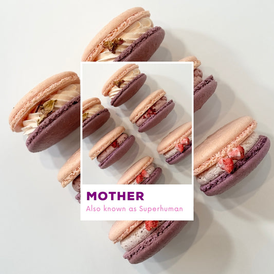 PINKY & PURPLY COLOURED MACARONS FOR MUM