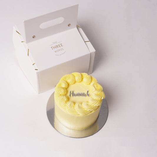 MINIMAL CAKE - Pastel Yellow /In-2-Days/